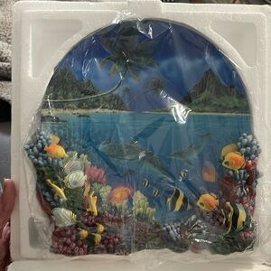 Decorative Ocean Reef Wall Plaque - Blue